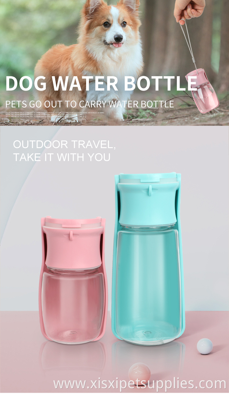 Factory Wholesale Travel Outdoor Portable Foldable Pet Water Dispenser Collapsible Dog Drinking Water Bottle